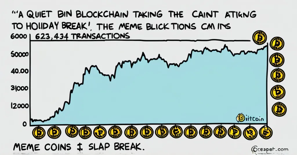 Bitcoin Transactions Plummet to Yearly Low of 623,434 on Dec 26, 2024