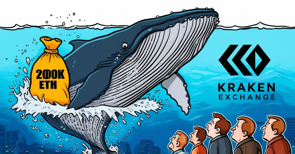 Ethereum Genesis Whale Moves $11.37M to Kraken, Signals Market Exit