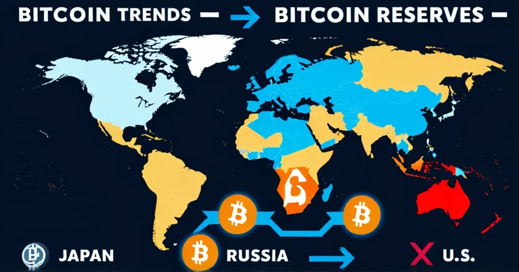 Japan and Russia Reject Bitcoin Reserves, U.S. Explores Strategic Asset