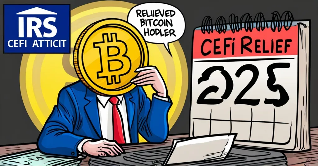 IRS Grants Bitcoin Holders on CeFi Platforms Tax Relief Until 2025