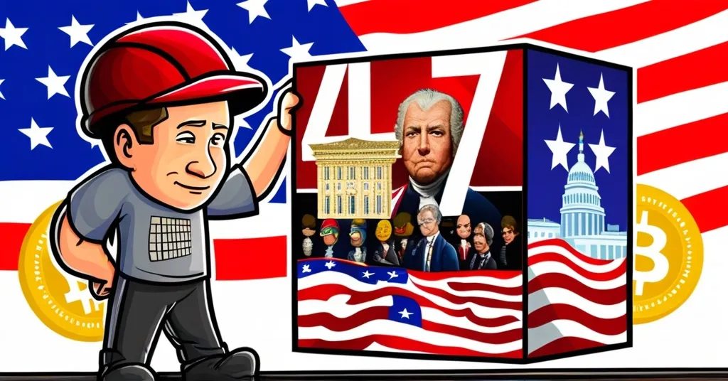 MARA Mines “Trump 47” Block, Honors Bitcoin President with AI Image and Constitution