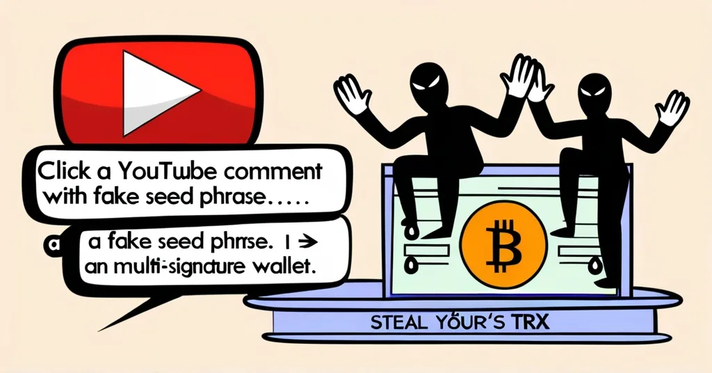 New Crypto Scam Exploits YouTube Comments and Multi-Sig Wallets to Steal TRX