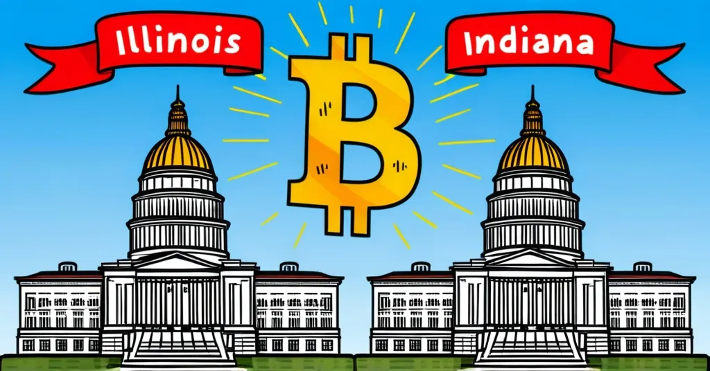 Illinois and Indiana Blaze Trail with Bitcoin Reserves and ETFs in State Finance