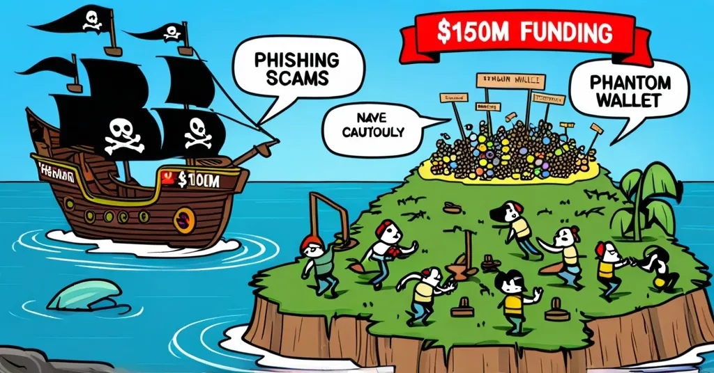 Phantom Wallet Users Beware: Phishing Scam Surge Amid $150M Funding and Soaring Popularity