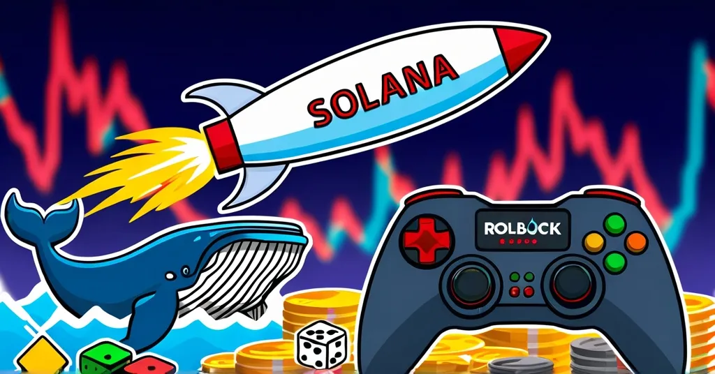 Solana Surges 50%, Rollblock Innovates in Gaming: Risks and Rewards Explored